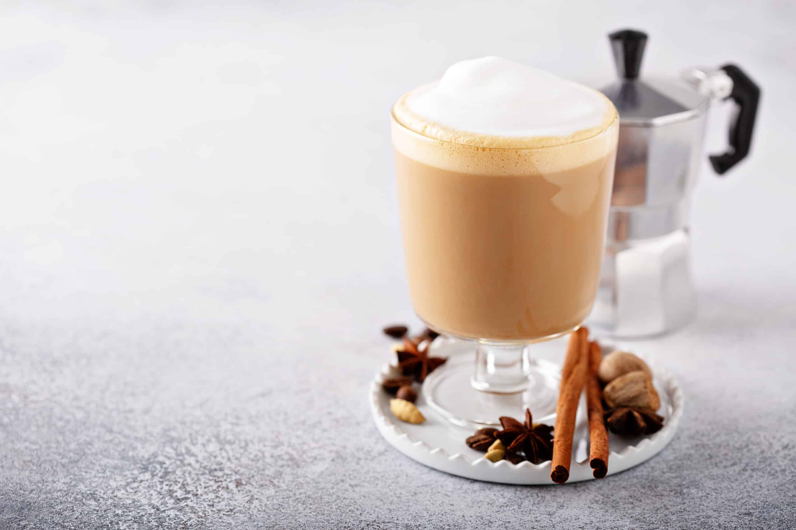 Pumpkin spice latte, fall seasonal coffee drink