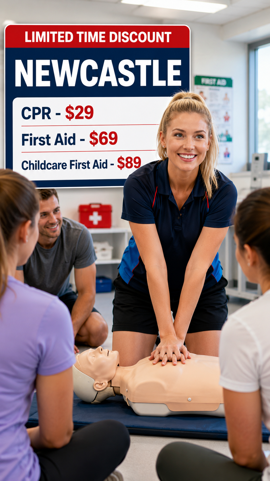 CPR & First Aid Course Newcastle - From Only $29