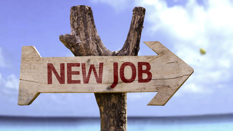 new-job-arrow-sign-at-tropical-beach-change careers